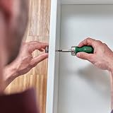 Bosch Stubby Ratchet Screwdriver with 6 Bits 50 Nm Magnetic Bit Holder view 2