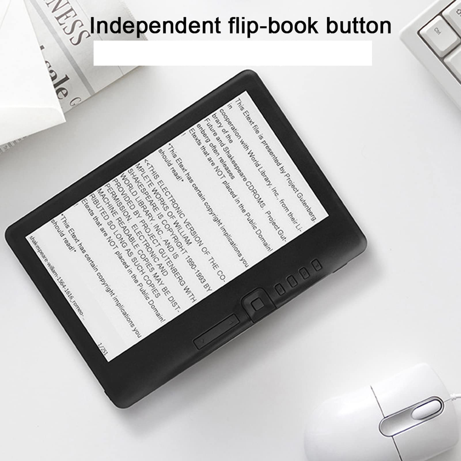 7.0 Inch Portable EBook Reader Colorful Screen Supports Memory Card 8G Memory