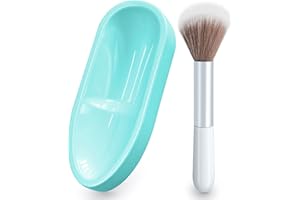 French Tip Dip Nail Powder Tray System with Dust Cleaning Brush, Unibouti Easy Short Extended Nails Smile Line Mold, Nail Art Accessories Manicure Tool, ABS Unbending, Green