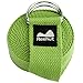 REEHUT Yoga Strap 6ft with Ebook - Durable Polyester Cotton Exercise Straps w/Adjustable D-Ring Buckle for Stretching, General Fitness, Flexibility and Physical Therapy Army Green