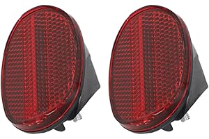 Superhao Bicycle Reflectors 10-50 PCS Rear Mudguard Reflector Bike Oval Rear Fenders Reflector for Bike