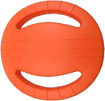 Amazon Co Jp フライングディスク ゴム 犬のおもちゃ ソフト 耐久性 ペットチューワー おもちゃ インタラクティブ モラー 歯 クリーニング 投げおもちゃ フローティング 犬キャッチャー おもちゃ Mサイズ 大きな犬の訓練 噛み遊び 1 オレンジ スポーツ アウトドア