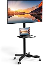 PERLESMITH Rolling TV Stand on Wheels for 23-60
