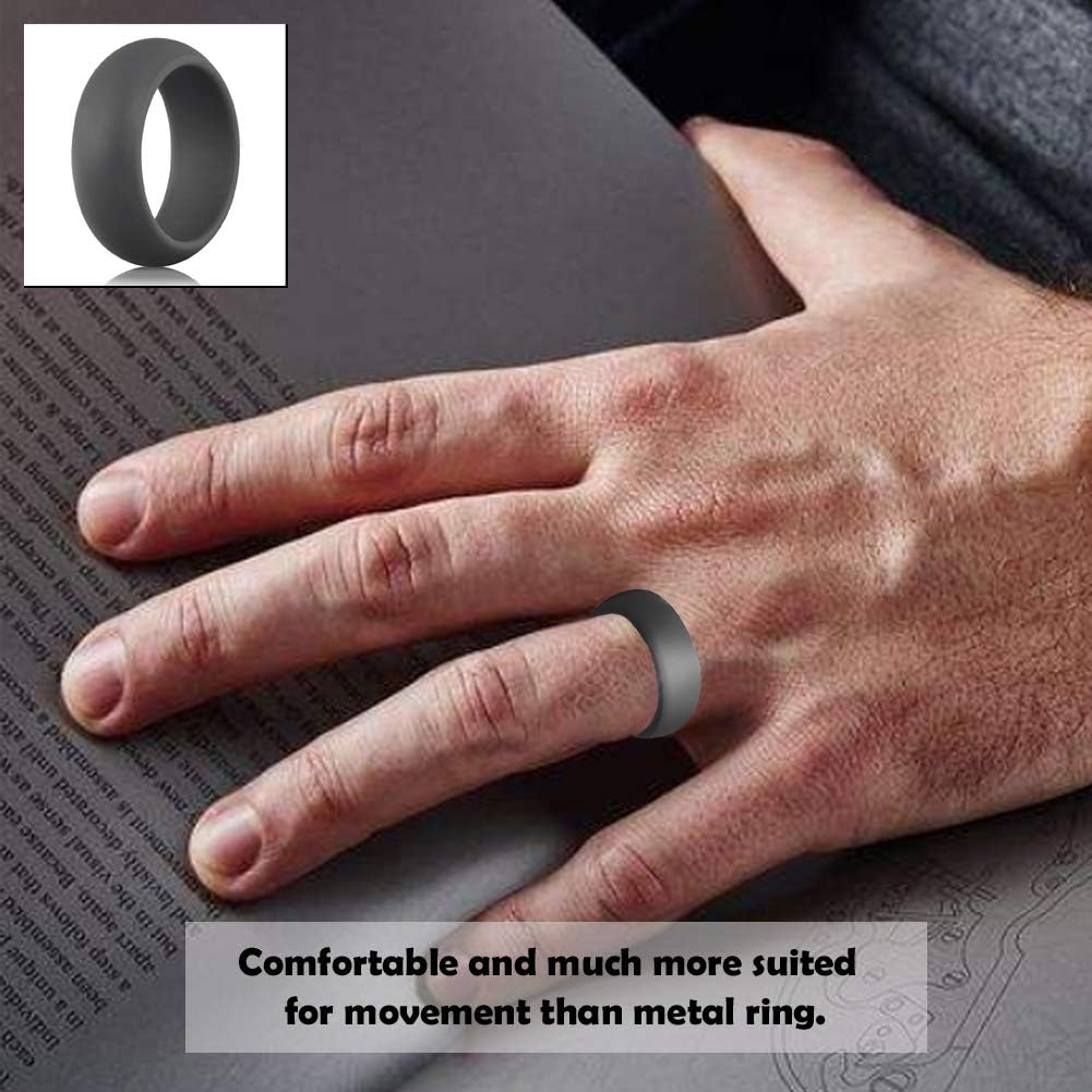 Mens Silicone Wedding Ring Band Arcrings Size 13 714119156892 Ebay