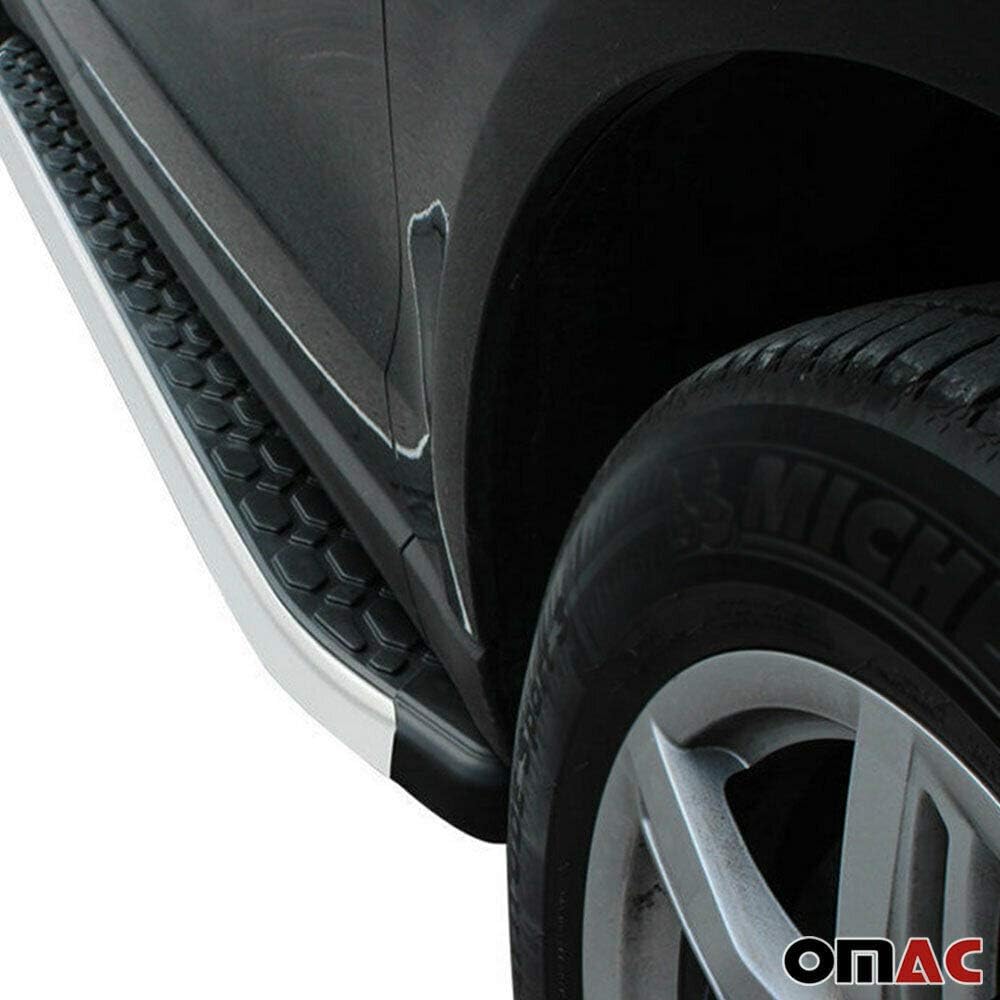 Side Step Rails Running Boards 2 Pcs. Alu Nerf Bars for PORSCHE CAYENNE 2003-2010
