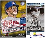 2017 Topps Series 1 MLB Baseball EXCLUSIVE Factory Sealed Hanger Box with 72 Cards including (2) MLB Award GOLD PARALLELS Plus BONUS Babe Ruth Collection Pack! Look for Autograph & Relics! Wowzzer!