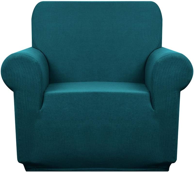Granbest Premuim Water Repellent Armchair Covers 1 Piece Stretch Chair Slipcover for Living Room Non Slip Chair Protector Jacquard Sofa Cover 1 Seater Chair Covers (1 Seater