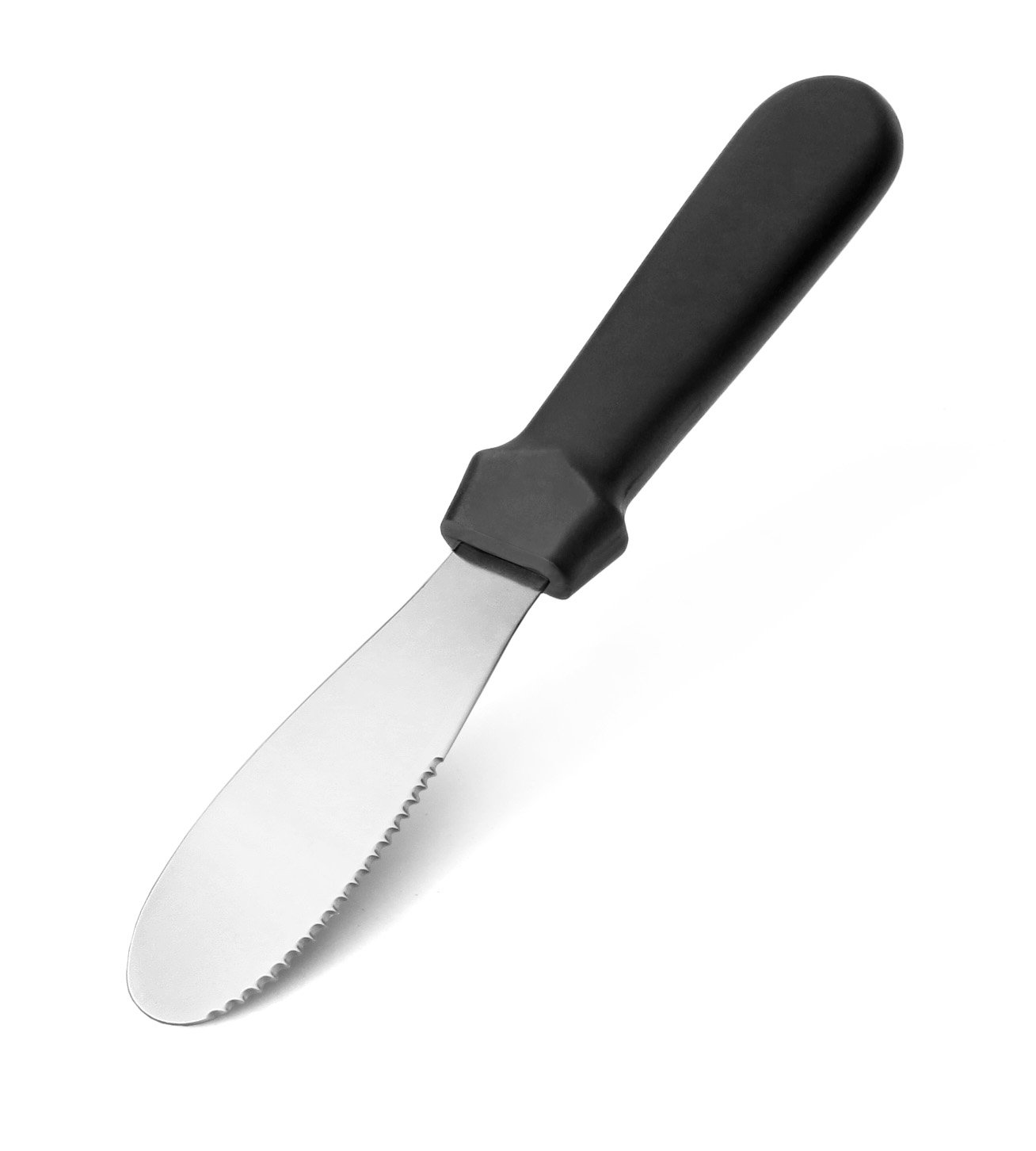 New Star Foodservice 43013 Plastic Handle Butter Spreader, 8.75-Inch, Black, Set of 4