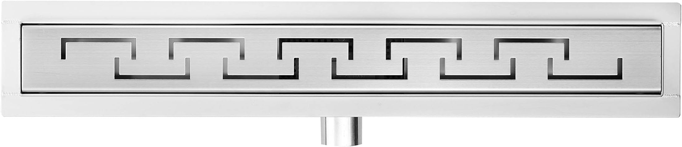 800mm x 70mm Stainless Steel Rectangular Wetroom Drainage Gully - Shower Drain Design 5