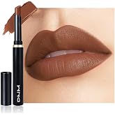Coffee Brown Velvet Matte Lipstick, High Pigmented Slim Lipstick Long Lasting Waterproof for Women Gift, Velvet Silky Lip Stick Stain Color Makeup Blendable 24 Hours Original Makeup Labiales,883#