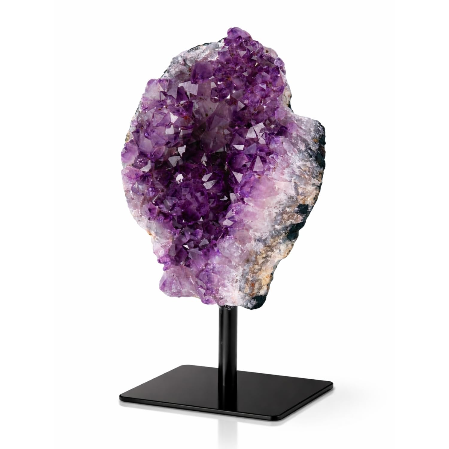 British Fossils Premium Quality Brazilian Amethyst on Stand - Luxury Home Decor