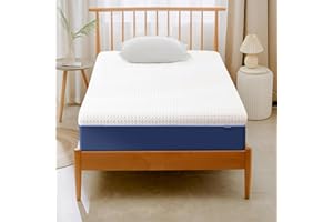 Gelsea Twin XL Mattress 6 Inch Memory Foam Mattress Medium Firm Feel Twin XL Size Bed Mattress in A Box Pressure Relief Made in USA Certified Safe Foams & Fabric Breathable Cover 80" X 39" X 6"