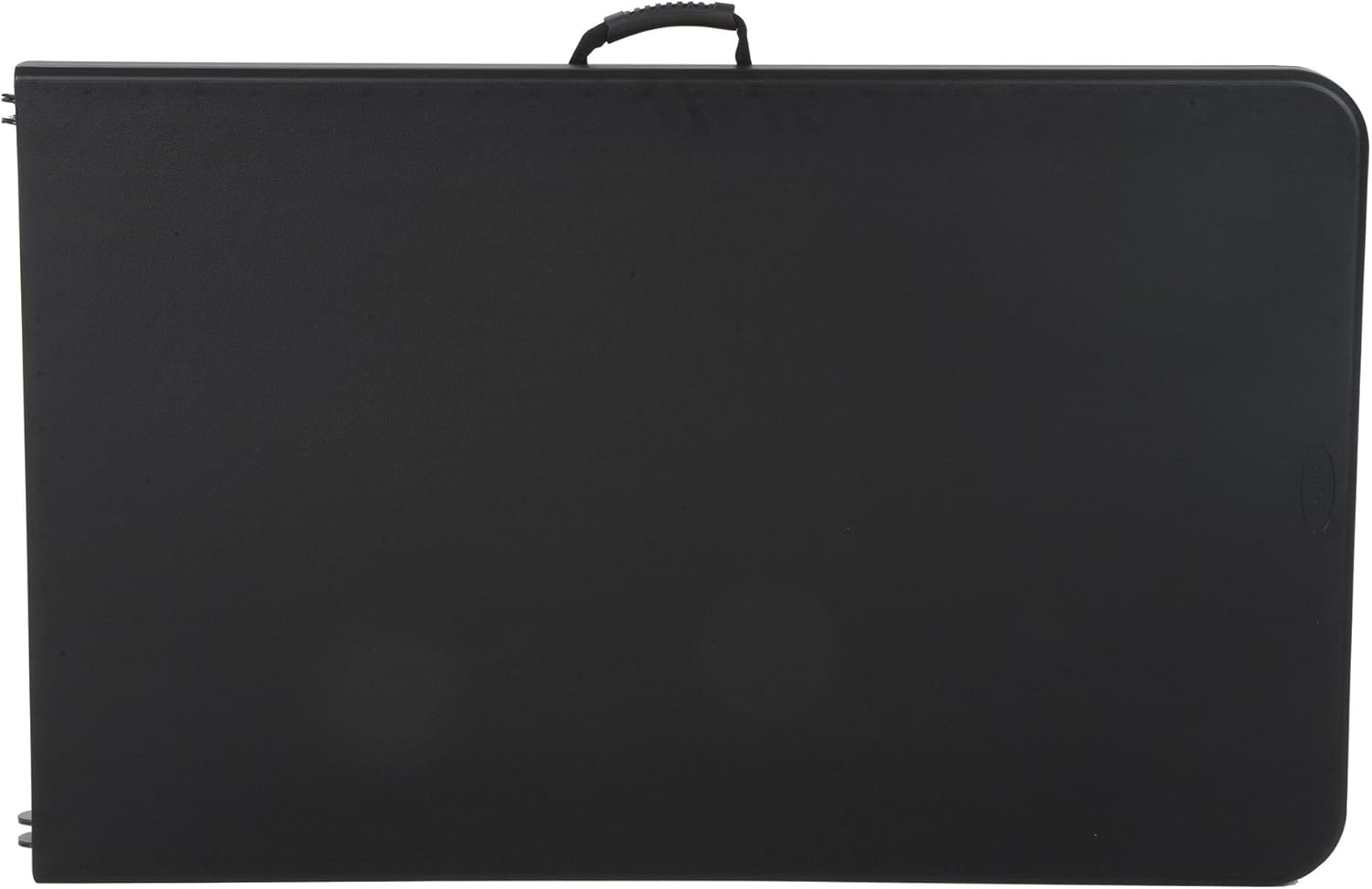COSCO Deluxe 8 foot x 30 inch Fold-in-Half Blow Molded Folding Table, Black: Furniture & Decor