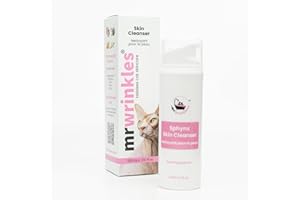 Mr Wrinkles Sphynx Hairless Cat Soothing Skin Cleanser, 100% Natural Cat Safe Ingredients, Made in Canada, Gentler Than Shamp