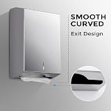 Modunful Paper Towel Dispenser Wall Mount Stainless Steel Large Capacity view 3