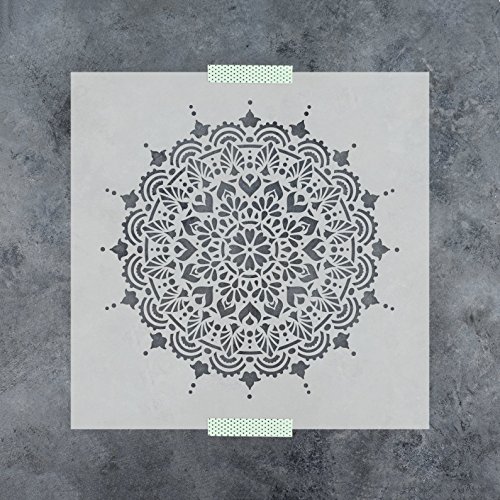 Paradise Mandala Stencil Template for Walls and Crafts - Reusable Stencils for Painting in Small & Large Sizes