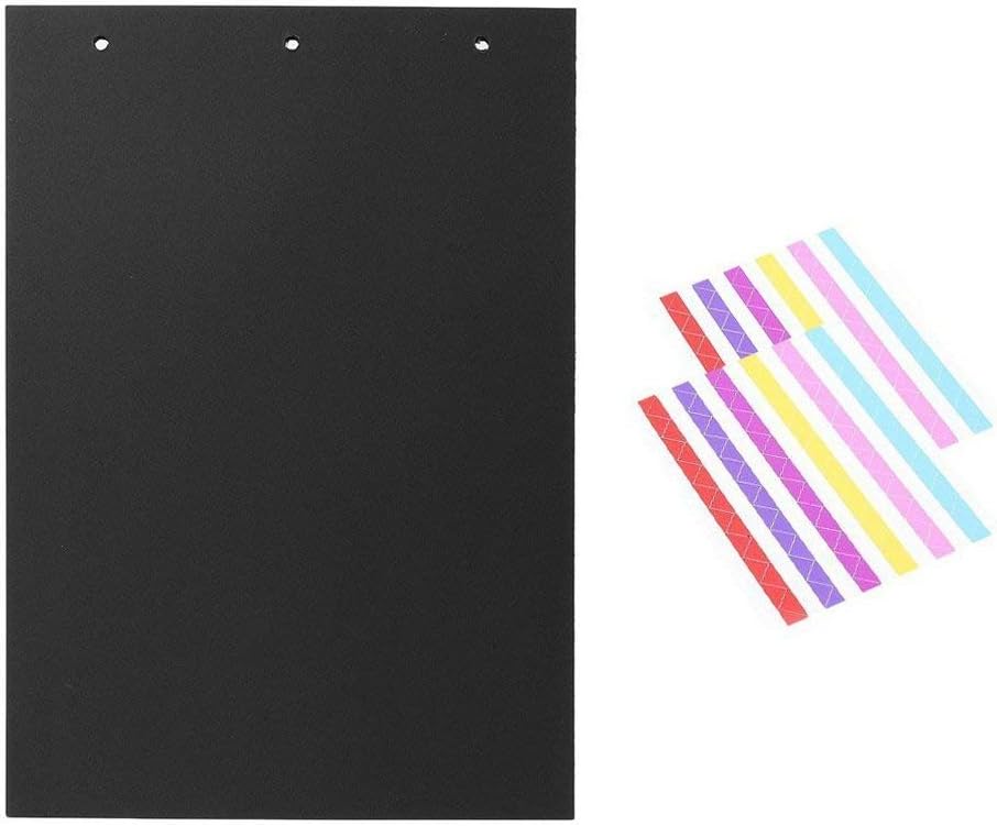 THXMADAM Scrapbook Black Paper 26.5x18.5CM 20 Sheets Extra Refill Page Black Paper for Scrapbook Photo Album 27x19CM (10.6'' x 7.48'') Version ’Director A','Dandelion','I Love You','Love You Forever'