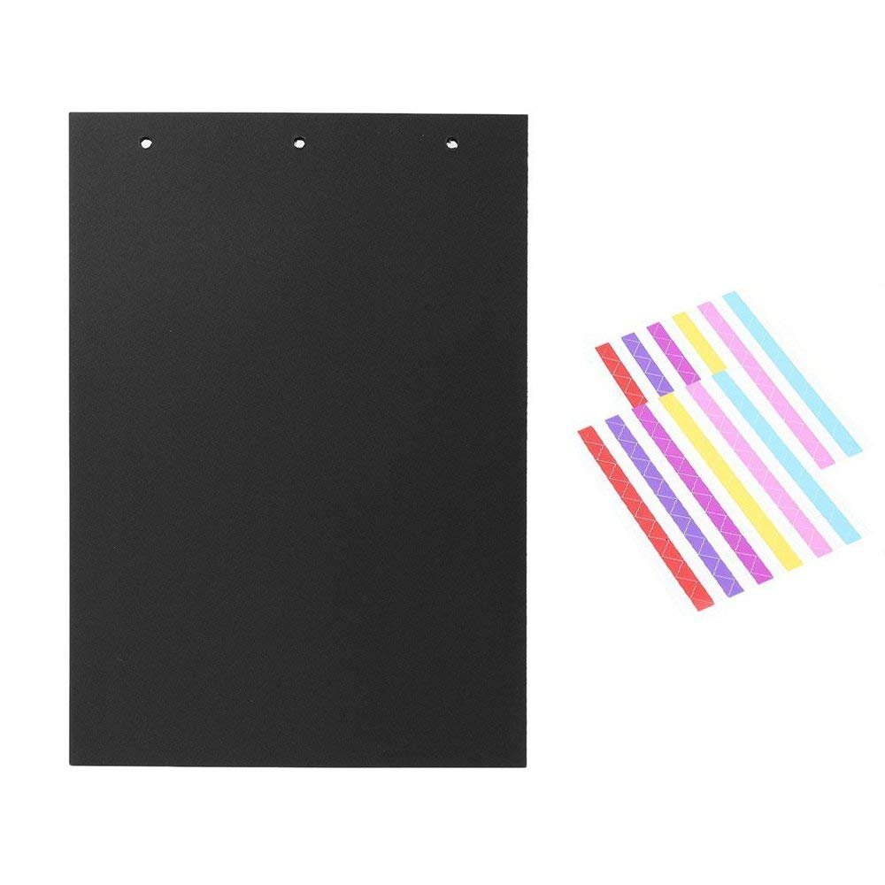 THXMADAM Scrapbook Black Paper 26.5x18.5CM 20 Sheets Extra Refill Page Black Paper for Scrapbook Photo Album 27x19CM (10.6'' x 7.48'') Version ’Director A','Dandelion','I Love You','Love You Forever'