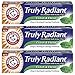 Arm & Hammer Truly Radiant Clean & Fresh Fluoride Toothpaste, Clean Mint 4.3 Ounce (Pack of 3)