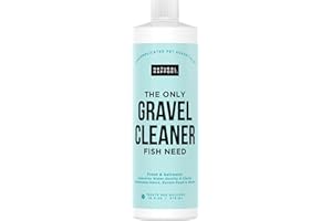 NATURAL RAPPORT Aquarium Gravel Cleaner - Naturally Maintain a Healthier Tank, Reducing Fish Waste and Toxins (16 fl oz)