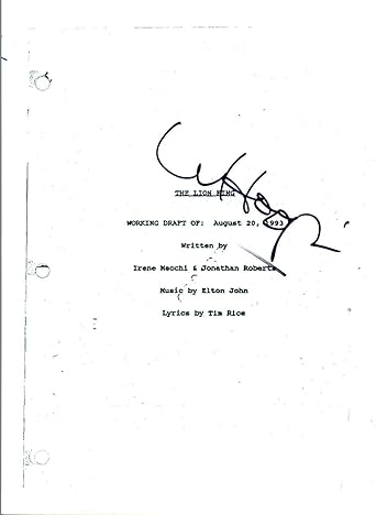 Whoopi Goldberg Signed Autographed The Lion King Full Movie Script Coa At Amazon S Entertainment Collectibles Store whoopi goldberg signed autographed the