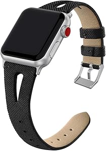 GHIJKL Compatible with Apple Watch Band 38mm 40mm, Slim Vintage Woven Fabric Band Replacement Accessories Strap for Iwatch Series 4/3/2/1 Women Men