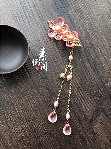usongs Custom Su Yue Ge classical Chinese clothing accessories retro romantic Su traditional copper headdress hairpin comb Daily