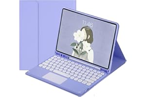 SENLAN Keyboard case Compatible with i Pad Air2 iPad 5 iPad 6,with touchpad 5th/6th Generation 9.7 inch Smart Ultra-Thin Leat