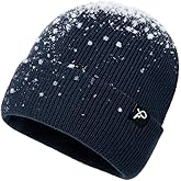 TOP-EX Dryknit™ Waterproof XL XXL Fleece Lined Fashion Oversized Winter Warm Cuffed Beanies Hats Mens