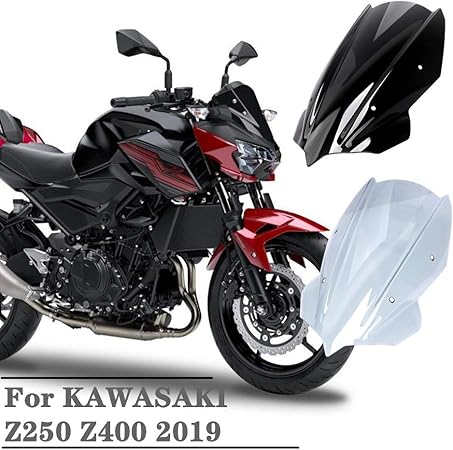 Amazon Kawa Saki Z250 Z400のフロントガラスシールドスクリーンブラケット付きz 250 400 19黒 透明 Black 外装パーツセット 車 バイク Amazon Kawa Saki Z250 Z400のフロントガラスシールドスクリーンブラケット付きz 250 400 19黒 透明 Black 外装パーツセット 車 バイク