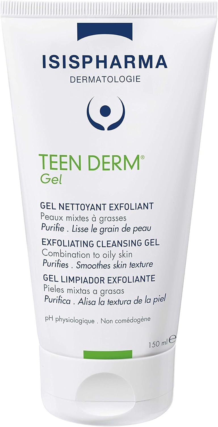 TEEN DERM GEL Face Wash - Salicylic Acid, Exfoliating Beads, Oily