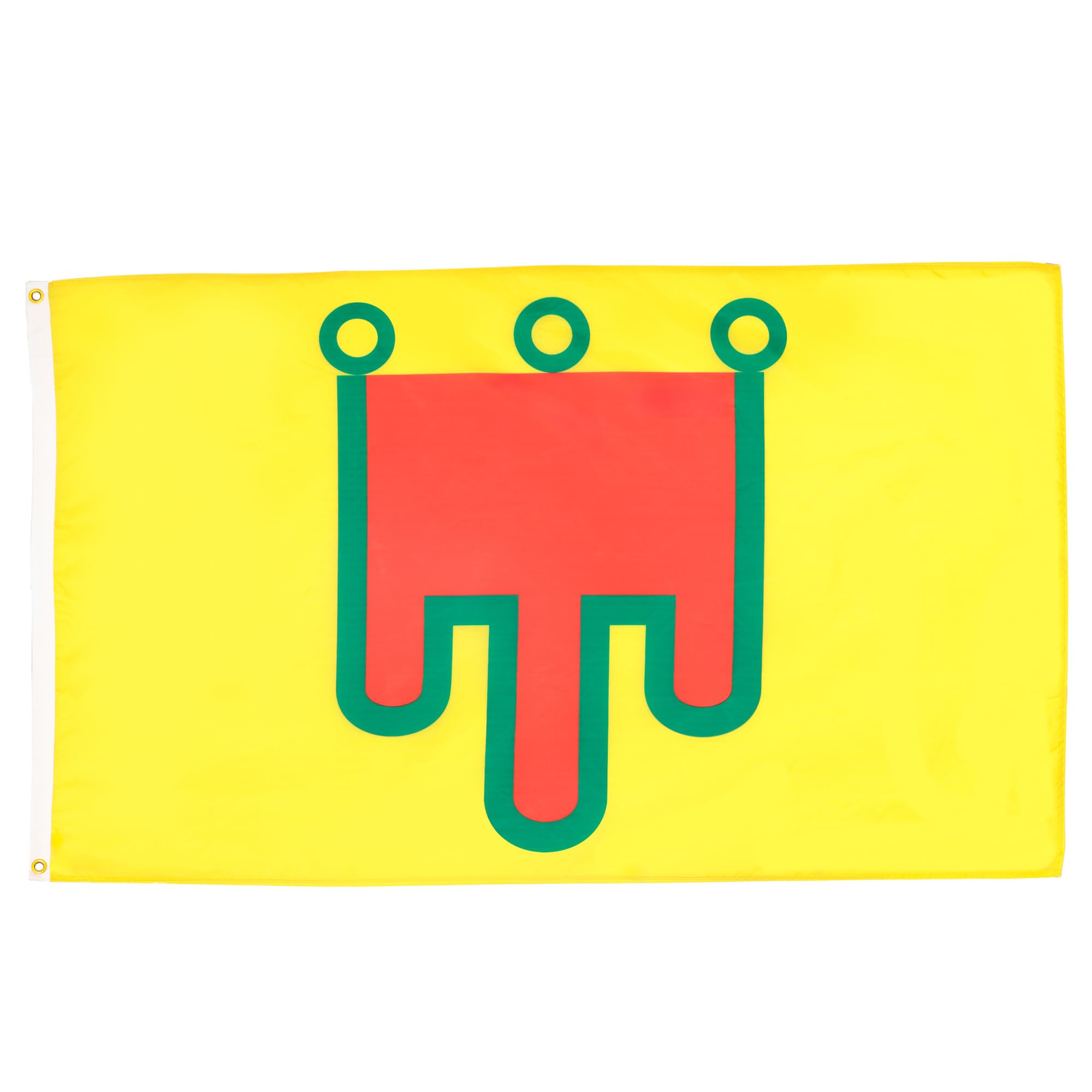 AZ FLAG - Auvergne Flag - 2x3 Ft - 100D Polyester French Region Of Auvergne Banner with Two Metal Grommets - Fade Resistant - Vivid Colors - 2' x 3' Feet - 90x60 Cm — image 1