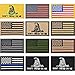 12 Pieces US Flag Patch Embroidered USA Tactical Flag Tags Patch Military Patch American Flag Patches and Military Embroidered Patches