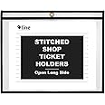 C-Line Stitched Shop Ticket Holders, Both Sides Clear, Open Long Side, 11 x 8.5 Inches, 25 per Box (49911)
