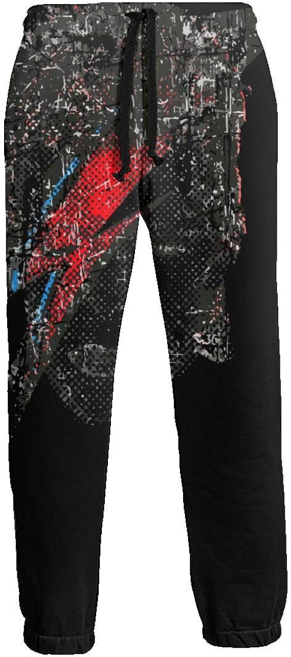 Amazon Co Jp スウェットパンツ ロングパンツ David Bowie デヴィッド ボウイ メンズ 運動着 ホームウェア 調整可能 ひも付 フィットネス 男性 ファッション 服 ファッション小物