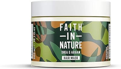 Faith In Nature Shea & Argan Hair Mask 300ml Organic, Vegan, No SLS