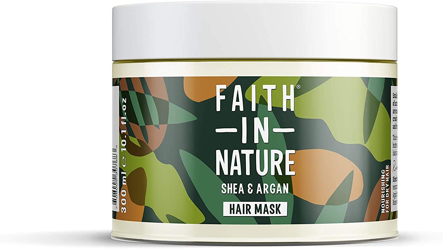 Faith In Nature Organic Shea & Argan Hair Mask, Moisturising for Curly Hair & Dry Scalp, Vegan & Cruelty Free, No SLS, Silicones or Parabens, 300ml (Packing May Vary)