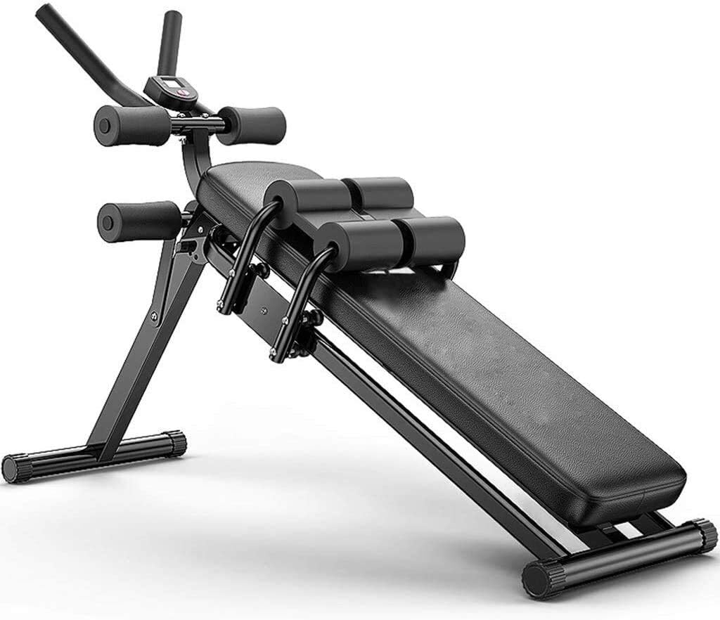 TZZ Incline Decline Workout Bench Ab Home Gym Full Body Supine Board Adjustable Lifting Fitness Exercise Board Waist Back Support Training Weight Bench,Foldable Sit Up Bench