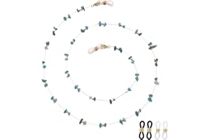 JURYLOO Glasses Chain Beaded Eye Glasses Holders Around Neck Eyeglass Chain Crystal Eyeglass Chains for Women Stylish