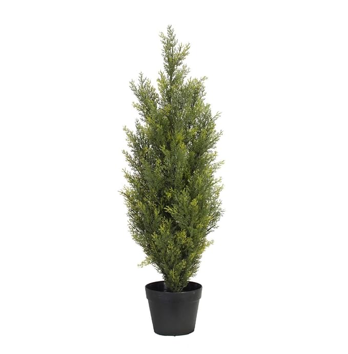 Blooming Artificial Artificial 90cm / 3ft Cedar Conifer Cypress Tree