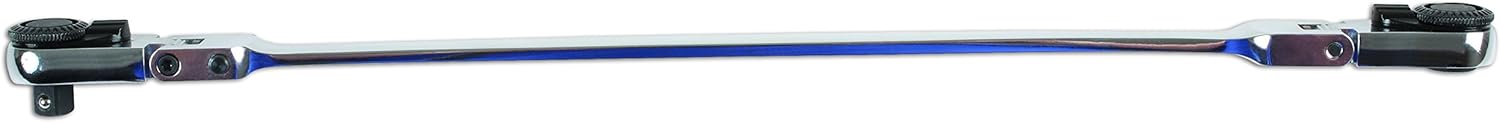 Laser 6744 Flexi-Head Ratchet & Bit Driver 1/4"D, Silver