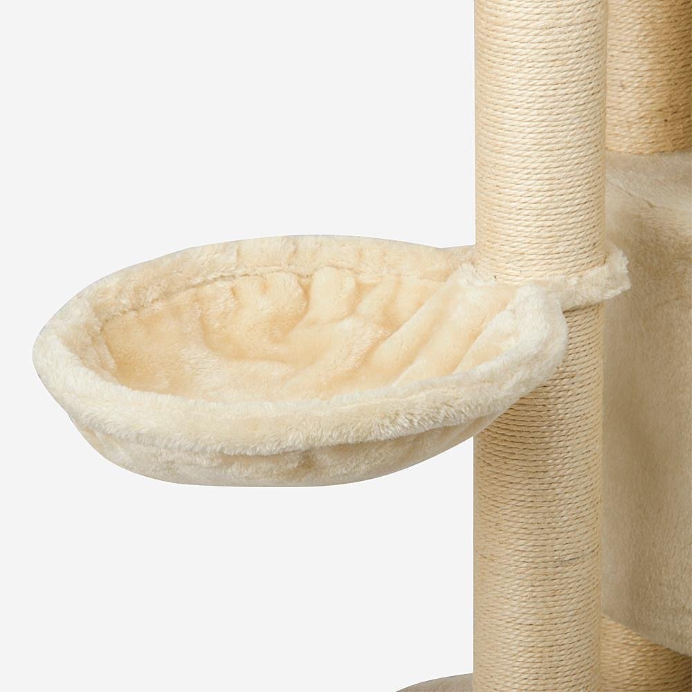 Yaheetech Huge Cat Tree Furniture Adjustable Height 92-106inch Beige