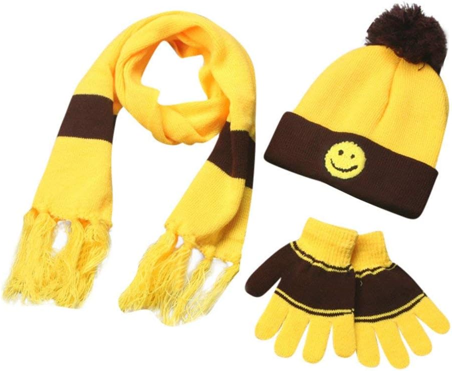 girls navy hat and gloves