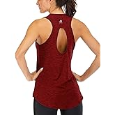 ICTIVE Yoga Tops for Women Loose Fit Workout Tank Tops for Women Backless Sleeveless Keyhole Open Back Muscle Tank