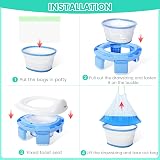 Orzbow 100pcs Portable Potty Liners Drawstring Bags 5 Rolls High Load-Bearing view 5