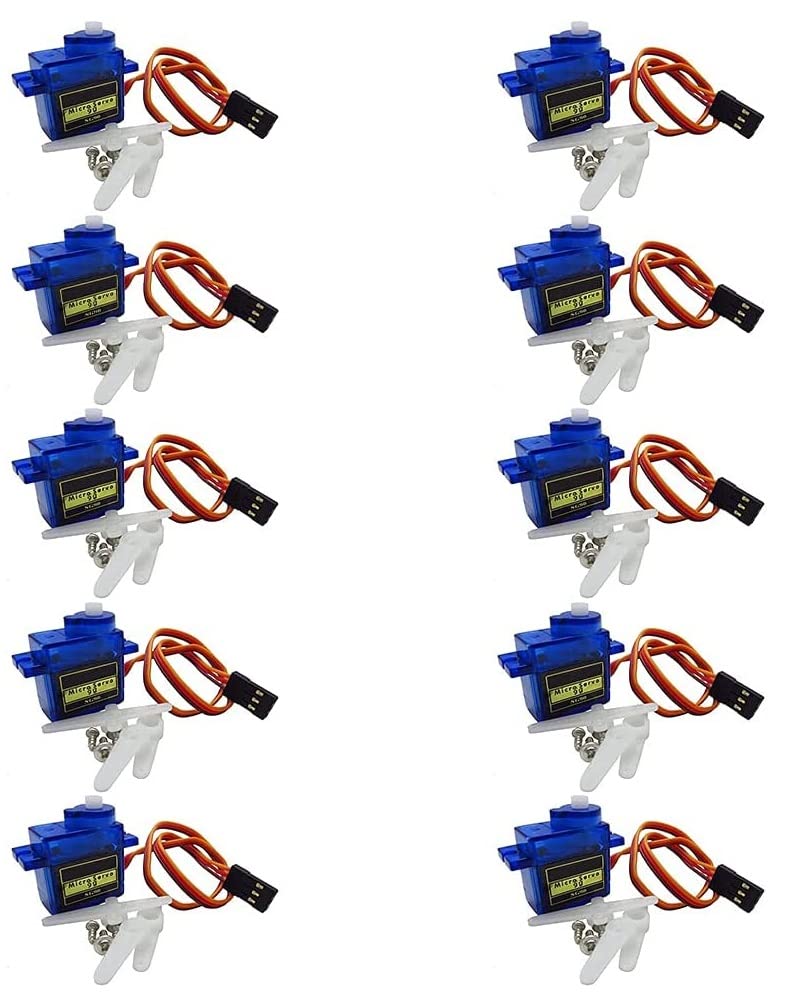 Fasizi 10pcs SG90 Mini Analog Gear Micro Servo 9g For RC Airplane Helicopter
