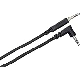 Hosa CMM-103R Stereo Interconnect, 3.5 mm TRS to Right-angle 3.5 mm TRS, 3 Feet