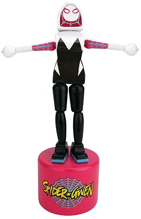 Entertainment Earth Spider-Gwen Wooden Push Puppet