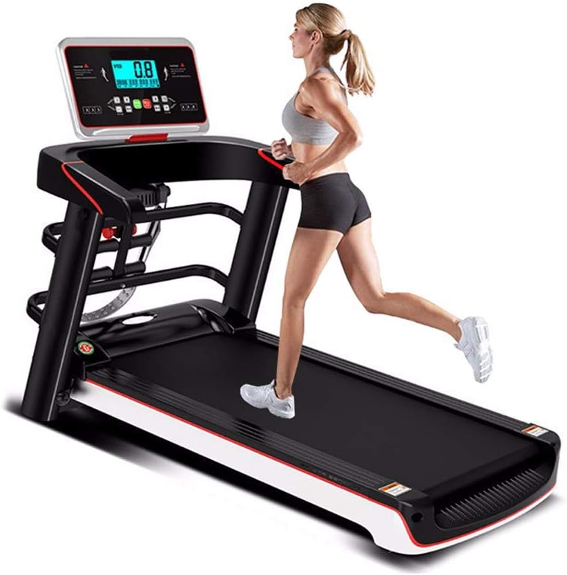MTSS Treadmill, Folding running machine, 12 speed adjustments/Hydraulic lift/Multifunctional accessories/Free installation/Suitable for family exercise