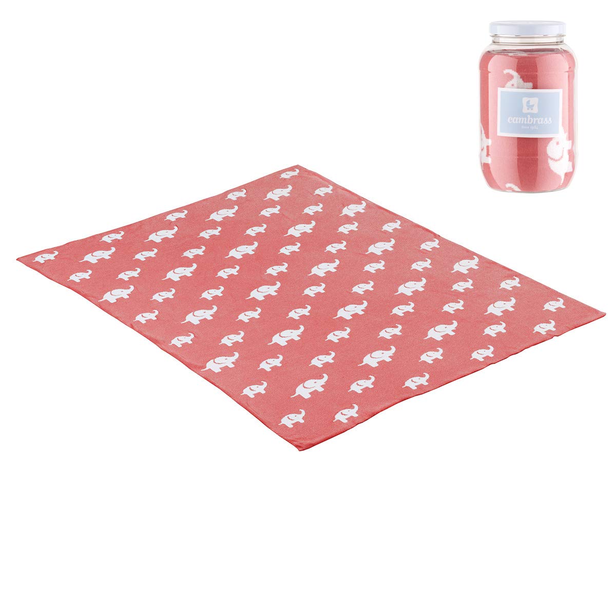 Baby Cotton Blanket 80X100 Cm Ele Coral